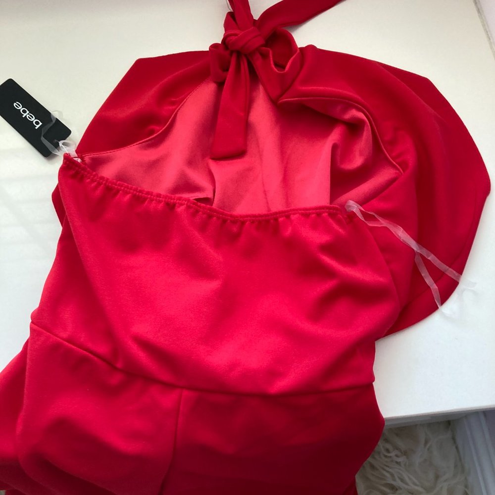 bebe Halter Neck Jumpsuit - Picture 9 of 14